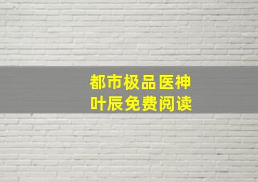 都市极品医神 叶辰免费阅读